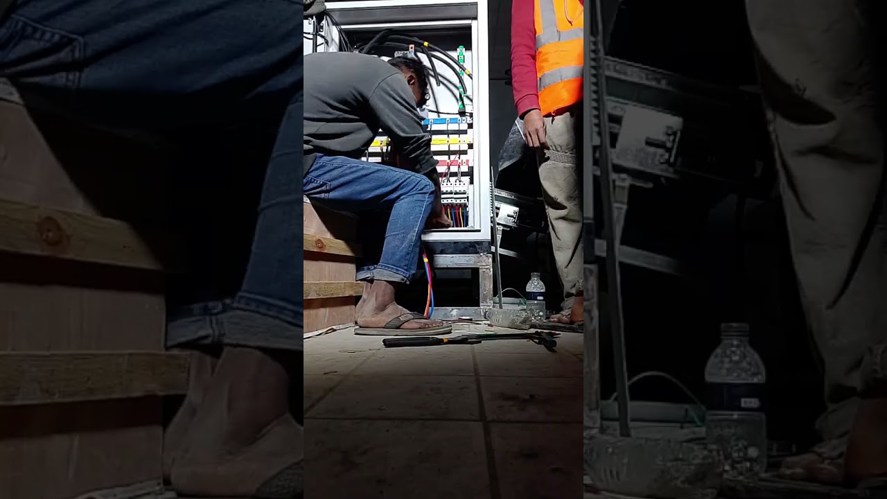 63 A MCCB breaker connection and D.B dressing work... 