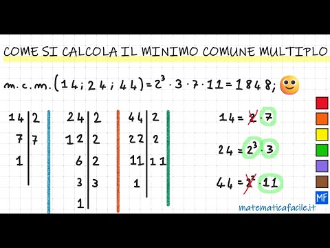 Come si calcola il minimo comune multiplo tra 12; 16; e 30.