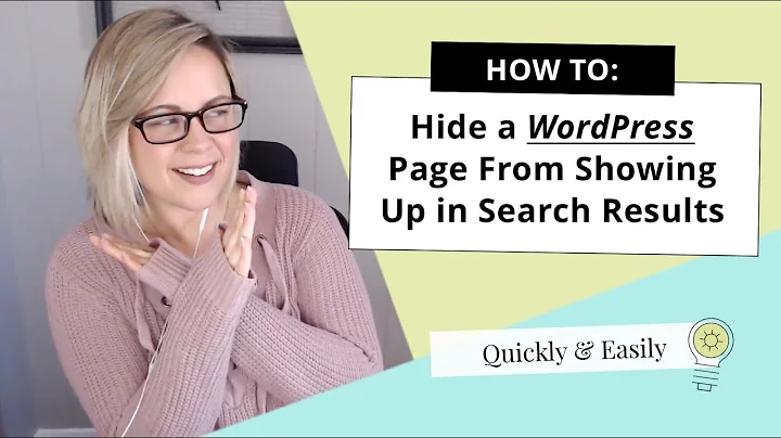 How to Hide A WordPress Page from Google Search Results [2020]