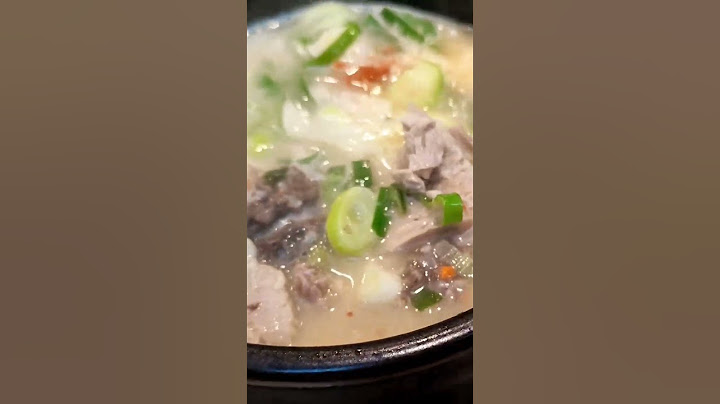 돼지국밥 Pork and rice soup ! KOREA Busan's local food !