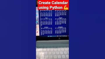 Create Calendar 📅 using python #coding #motivation #python #pythontutorial #shorts