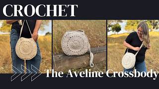 Crochet this stunning circle bag for the Summer, The Aveline Crossbody