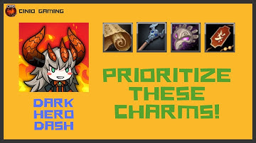 Dark Hero Dash: Idle RPG - Prioritise these charms!
