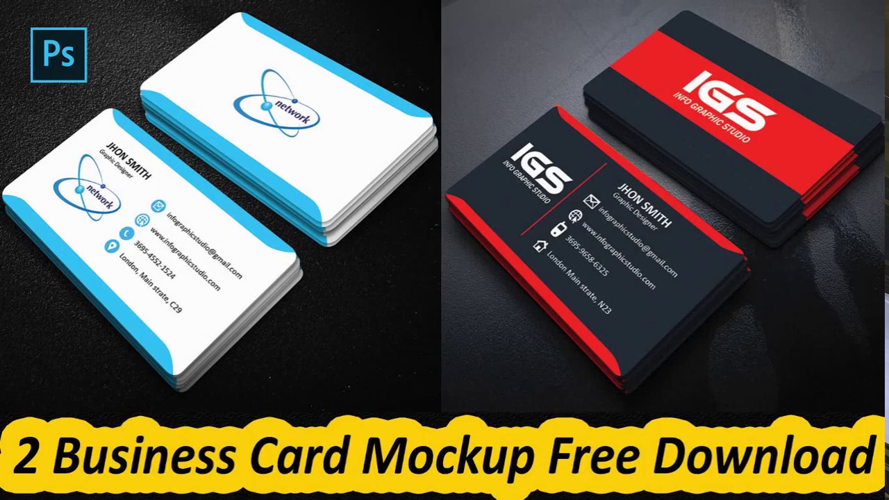 Download How To Business Card Mockup Free Download Youtube