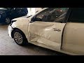 KIA RIO 4 ,боковой удар.