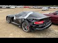 I WON 2 AUCTION CARS! SPENDING $40K ON A SALVAGE 2013 DODGE VIPER!!