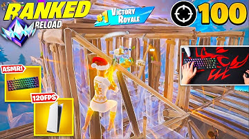 [1 HOUR] Fortnite Reload Unreal Ranked On PS5 Keyboard & Mouse Handcam (Gameplay)