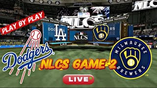 Dodgers vs. Brewers NLCS Game 2 Play By Play