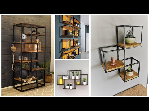 75 Metal Shelves Idea / Creative floating shelf design ideas