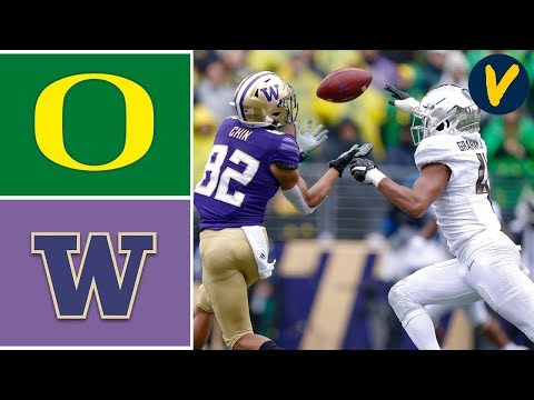 #12 Oregon vs #25 Washington Highlights | Week 8 | College Football Highlights