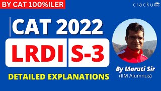 #CAT2022: LRDI (Slot3)  By Maruti Sir (CAT 100%iler) | CAT LRDI Complete Question Paper Solutions