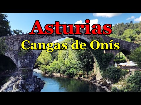 [[SPAIN-CANGAS DE ONÍS]] Walking inside Cangas de Onís town of Asturias 4/AUG/2020 11:30 am