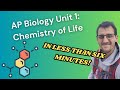 The Essential Role of Water and Carbon in Life Processes