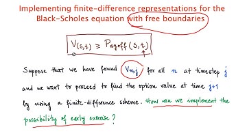 Implementing finite-difference representations for the Black-Scholes equation with free boundaries