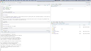 R Video 3: How to create an R Markdown file