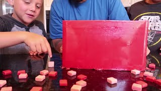 How to Make a World Record Giant Starburst! Melting STARBURSTS to Make 1 MASSIVE Starburst Candy!