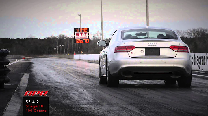 APR Audi S5 4.2L FSI V8 Stage III+ TVS1740 Supercharger System Quarter Mile!