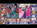 Yveltal vs xerneas  kalos legendary pokmon battle