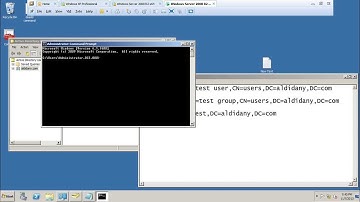 Useing DSADD command to add Group , User ,OU