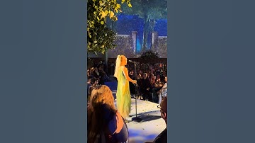 Ariana Grande performing “we can’t be friends (wait for your love)” in Met Gala 2024