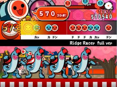 【太鼓さん次郎】 Ridge Racer full.ver（創作譜面）