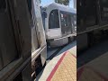A Line Metro Train Arrival In Downtown Long Beach