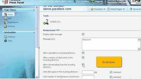 Cách tạo account ftp (PLESK 9)