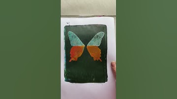 Happiness is a butterfly🦋#gelliarts #art #inspiration #spring #springart #mothersday #butterflies