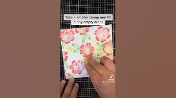 Let’s make our own patterned paper using ✨STAMPS✨ and ✨STENCILS✨