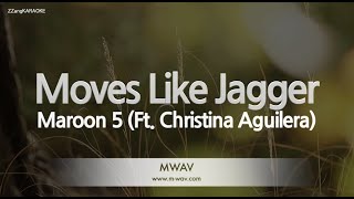 Maroon 5-Moves Like Jagger Ft. Christina Aguilera Karaoke Version