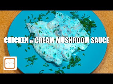 Chicken Mushroom Cream Sauce - Creamy Garlic sauce - Easy Mushroom sauce - Creamy Chicken