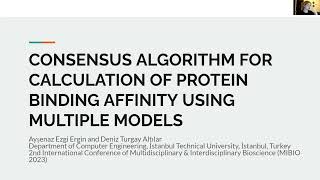 Consensus Algorithm For Calculation Of Protein Binding Affinity Using Multiple Models