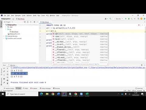 Library Numpy (Array, Slicing, Step, Multidimensi, Copy, View, Shape ...