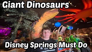“Inside T-REX Café Disney Springs | Giant Dinosaurs, Themed Dining & Epic Souvenirs!”
