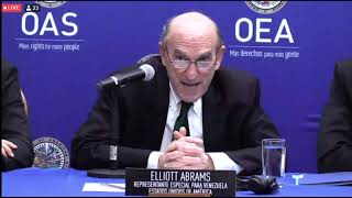 Special Representative Abrams Delivers Remarks at OAS Press Conference