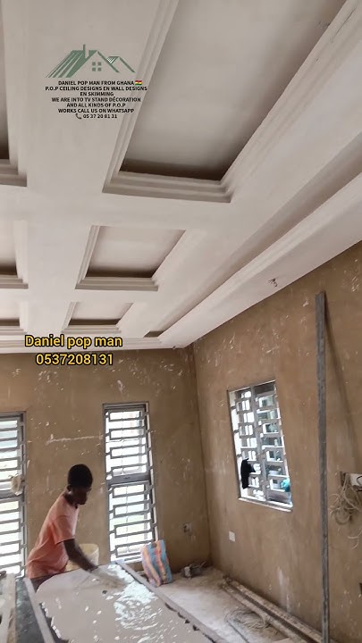 P O P Ceiling Designs In Ghana p.o.p Ceiling designs building in Ghana by Daniel pop man from Ghana 🇬🇭
