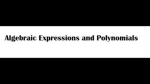NIOS CLASS 10 MATH Algebraic Expressions and Polynomials part 1