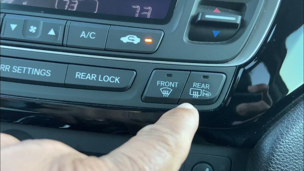 How to defrost Honda Pilot side mirrors YouTube