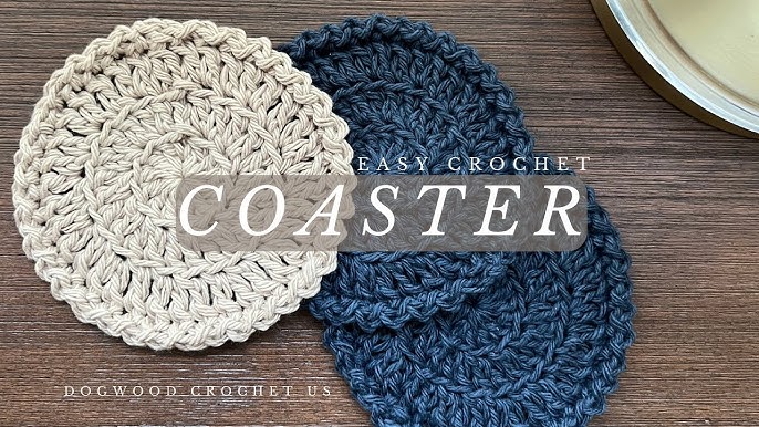 Crochet Coasters Pattern, Beginner crochet tutorial, Small c - Inspire  Uplift