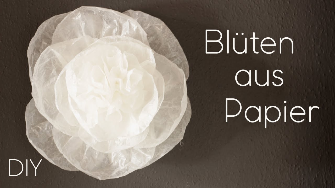 DIY | Blüten aus Papier | große Papierblüten einfach selber machen | tolle Dekoidee
