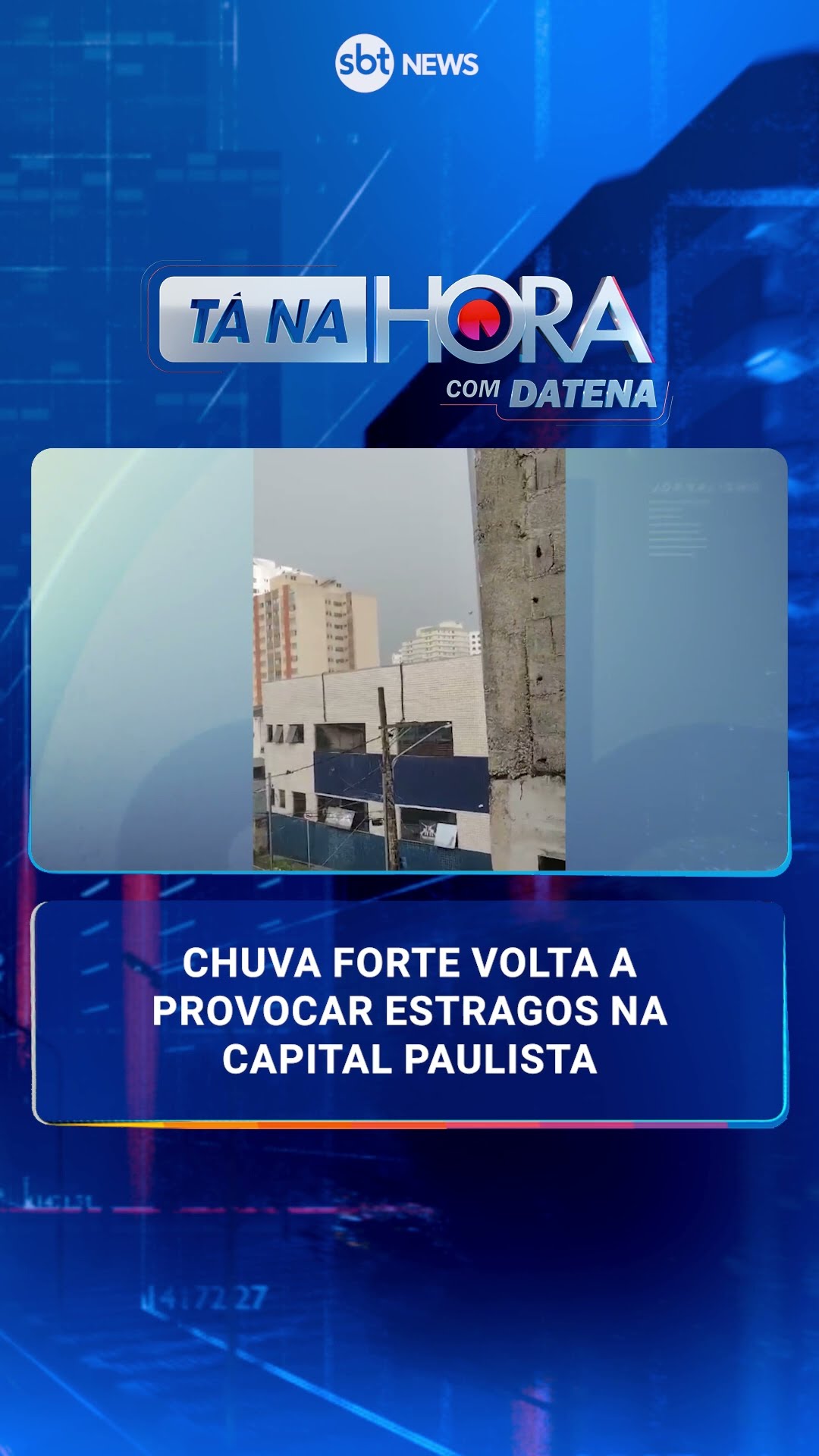 Chuva forte volta a provocar estragos na capital paulista