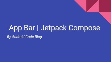 Jetpack Compose Top Bar Tutorial , Material 3
