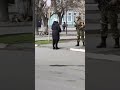 Ukrainian woman confronts russian soldier