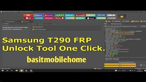 Samsung tab t290 frp bypass unlock tool one click 