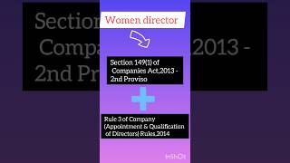 Women director - Section 149(1) read with 2nd Proviso #follow #csrevisionclass #icsi #like#follow