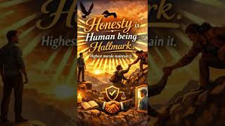 Honesty: The True Hallmark of Humanity ✨#Honesty #TruthMatters #Integrity #MoralValues #humanity
