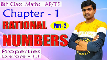 Rational Numbers Part- 2 I Class 8 I Concepts I Properties of Rational numbers I Ramesh Sir Maths