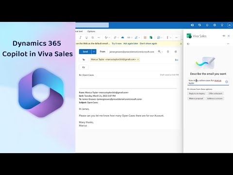 How Dynamics 365 Copilot in Viva Sales Auto-Generates Email Responses