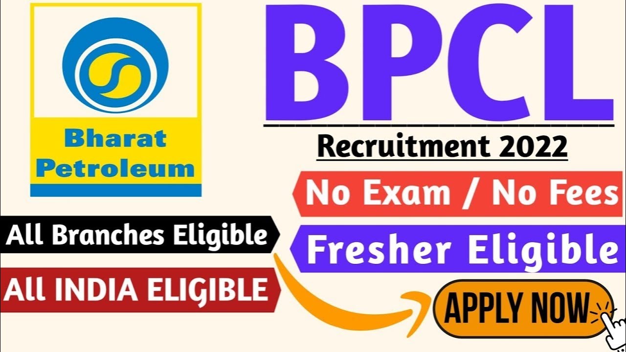 bpcl recruitment 2022 | how to apply bpcl apprenticeship 2022 | apprenticeship jobs 2022