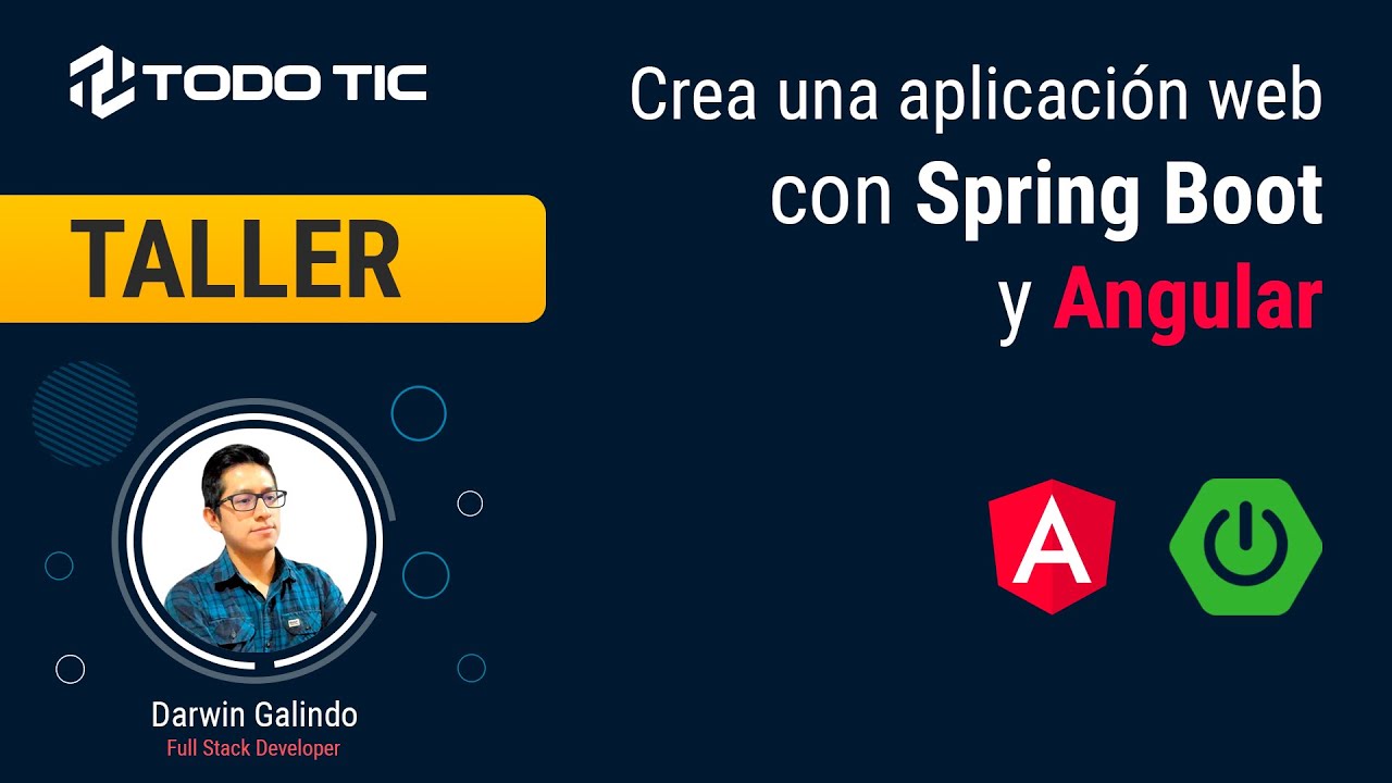 Taller en Vivo: Crea una aplicación web con Spring Boot y Angular - YouTube